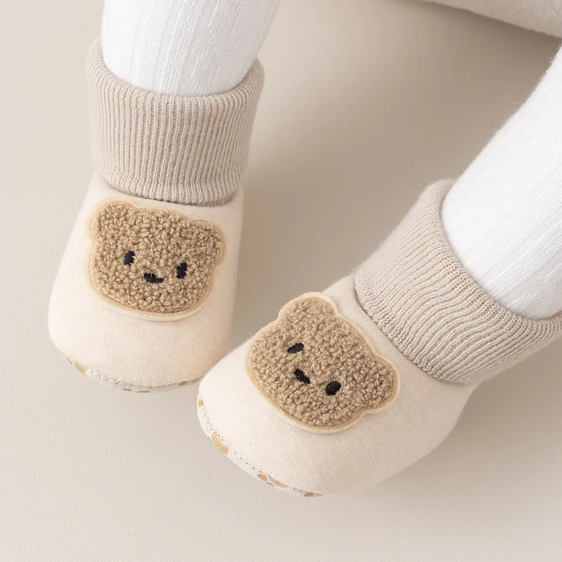 Girl Baby Walking Shoe2026spring Autumn New Korean Version Child Soft Soled Shoe Fashion Child Anti Slip Warm Cotton School Shoe