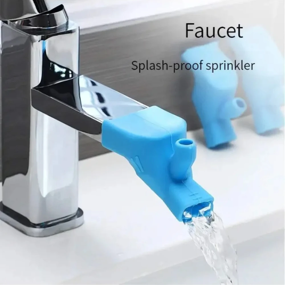 Faucet Extension Device for Children To Wash Hands Water Guide Device Silicone Splash-proof Nozzle Extended Water Household Tool