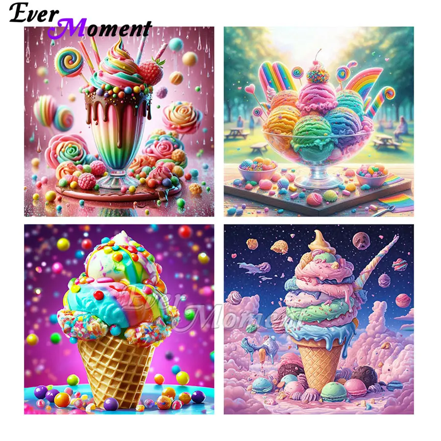 

Becautiful Ice cream Pattern Wall Decorations for Home Luxury DIY Kit Bedroom Decor ASF2864