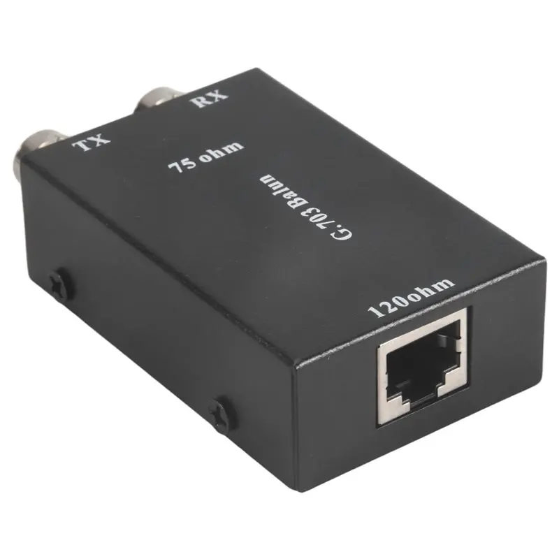 

Коаксиальный преобразователь A01K-2.048Mbps G703 BNC в RJ45, конвертер E1, балансный в небалансный, сопротивление 75 Ом в 120 Ом