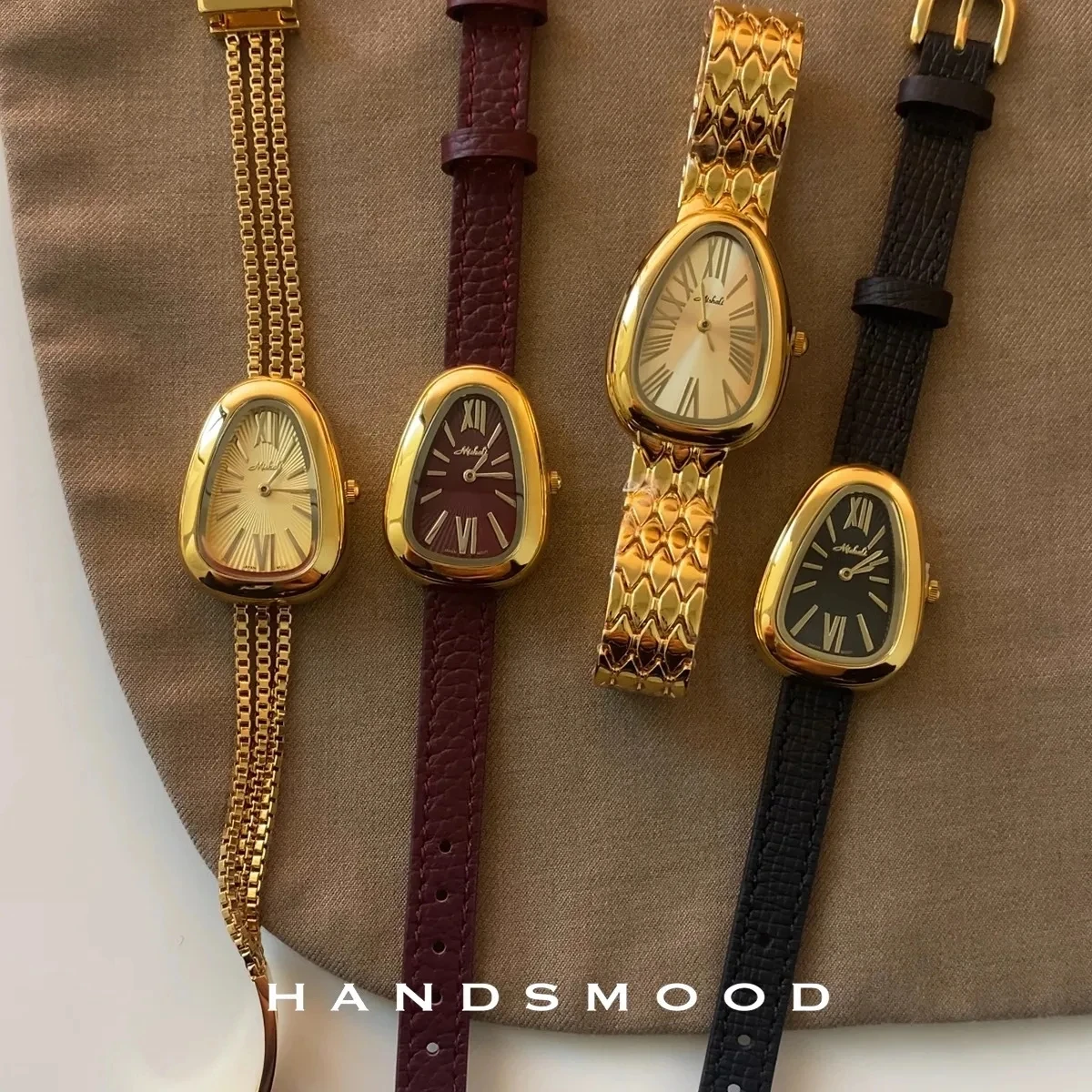 ضوء الفاخرة المتخصصة الأفعى رئيس المرأة ساعة كوارتز الراقية مزاجه سوار ساعة نسائية ثعبان سلسلة ساعة نسائية هدية