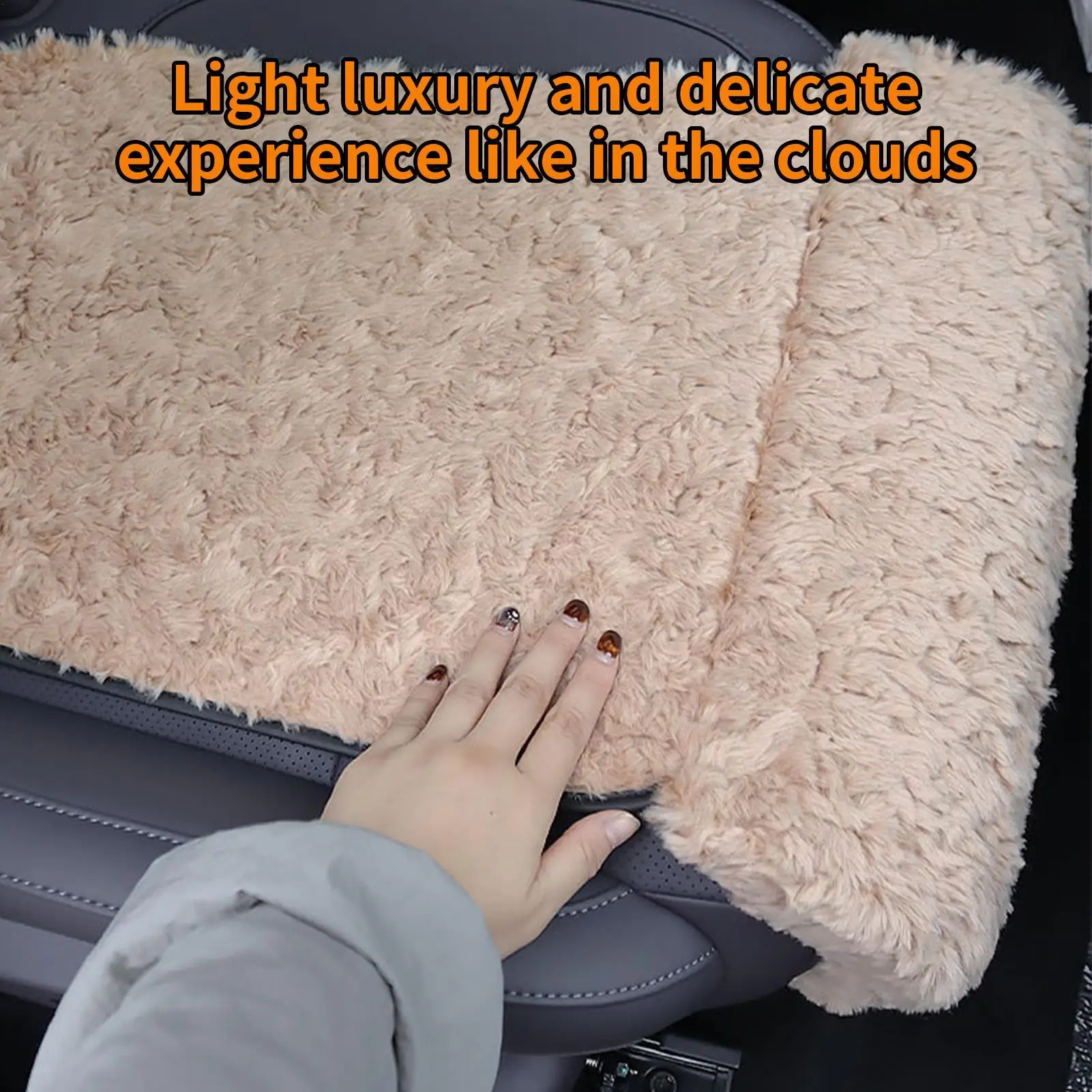 

Коврик для автомобильного сиденья, мягкая теплая плюшевая эргономичная подушка, автомобильная подушка для сиденья для семейного вождения, автомобильная, для дома, на открытом воздухе, для зимнего автомобиля