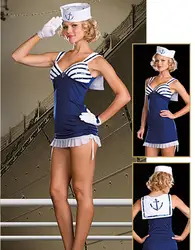 Sexy Adult Women Sailor Costume Female Navy Exotic Uniform Sailor Girl Costume