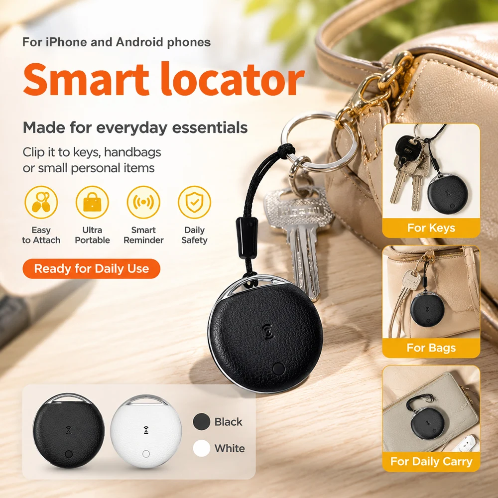 GPS Anti-loss Tracker Easy To Clip On Quick To Locate Portable Smart Tags For Locating And Tracking Cats Luggage Keys And Bags