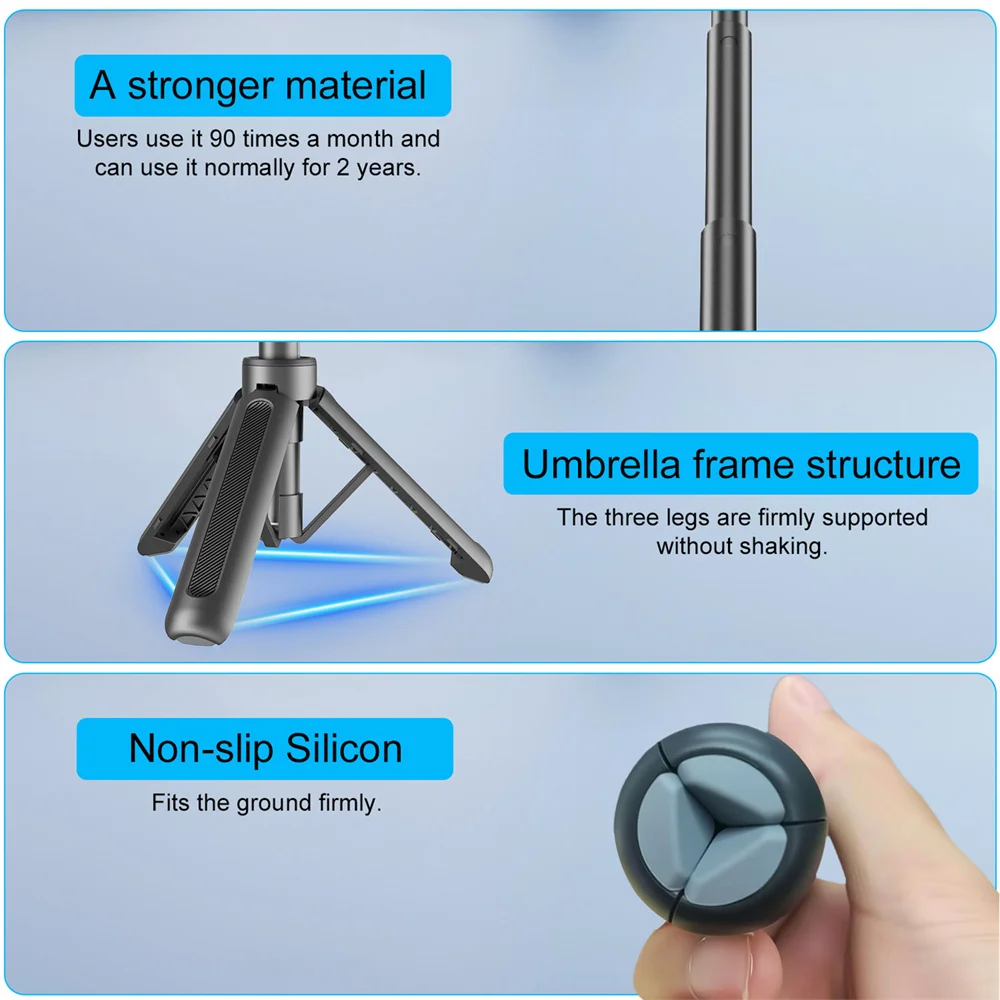 Magnetyczny statyw z szybkozłączką do Insta360 ACE PRO/ACE/X4/X5, teleskopowy kijek do selfie, 5-segmentowy statyw z głowicą kulową 360 do kamer sportowych — zdjęcie produktu 5
