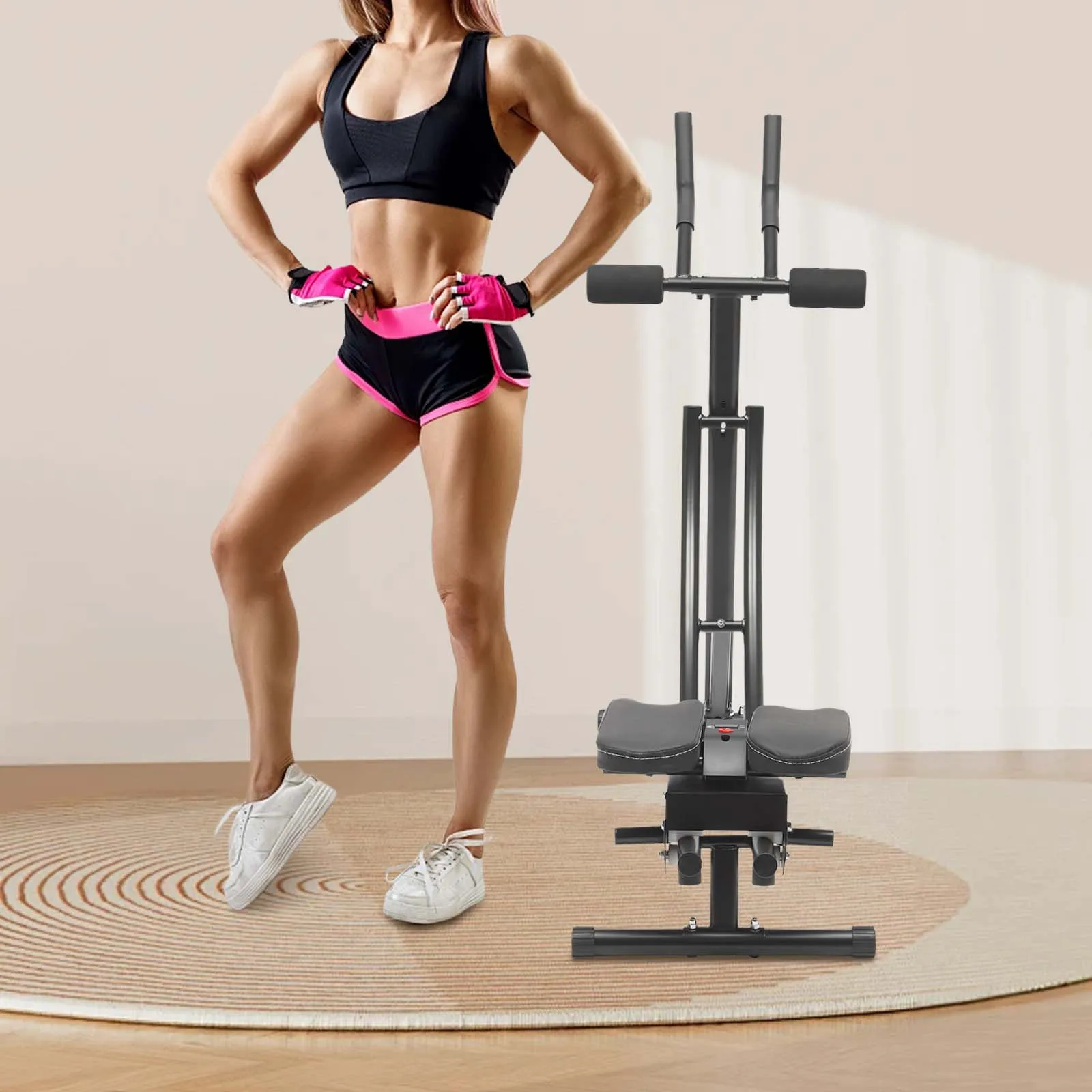 

Ab Machine for Home Gym, Abdominal Whole Body Workout Machine, W/ LED Monitor Core Strength Training Equipment
