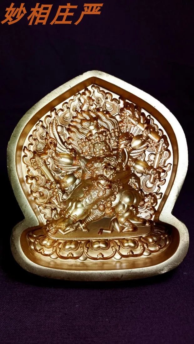 

Tantric double body Hayagriva 11/7/4/3.7cm brass tsa tsa mold No stock production cycle of more than 2 months