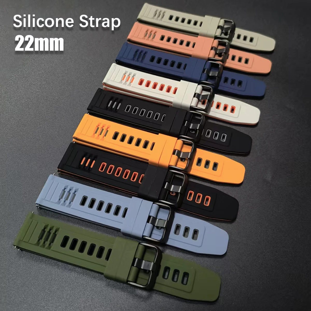 Für Garmin Venu 4 45mm Uhrenarmband 22mm Silikonband Für Garmin Forerunner 265 255 570 47mm/Venu 3 2/Vivoactive 4 Armband Gürtel