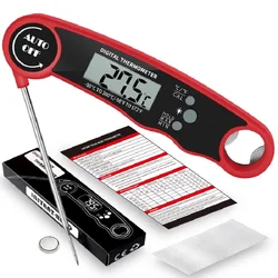 Waterproof Digital Kitchen Food Thermometer Instant Read Meat Temperature Gauge for Cooking Grilling BBQ Milk & Water