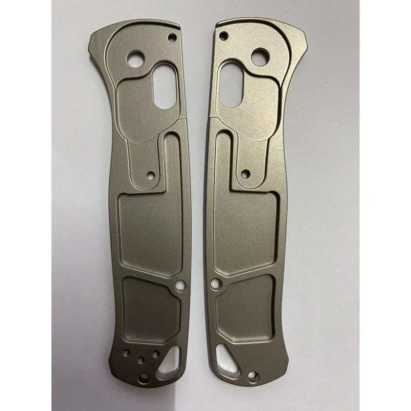 1 Pair Titanium Alloy Grip Handle, Scales for Benchmade Bugout 535 Knives