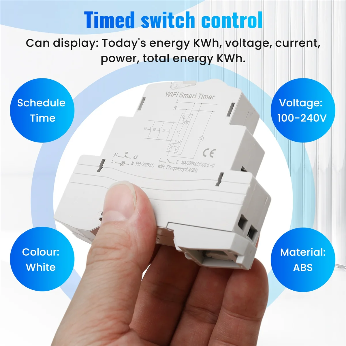 N38R_SINOTIMER TM609 WiFi Smart Timer Switch Tuya APP Remote Control