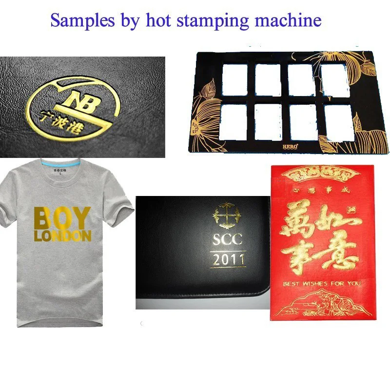 Automatic Logo Letter Gold Hot Foil Stamping Machine Pneumatic Garment Leather Hot Stamping Foil Printing Machine