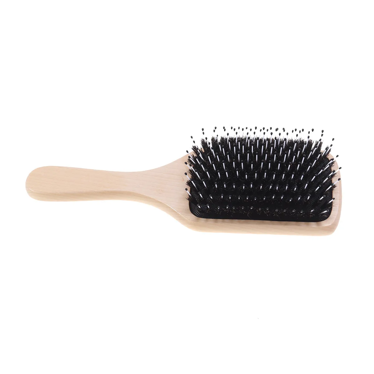 Boar Bristle Hair Brush Natural Paddle Brush for Fine Thin Normal Hair Smoothing Detangling Styling