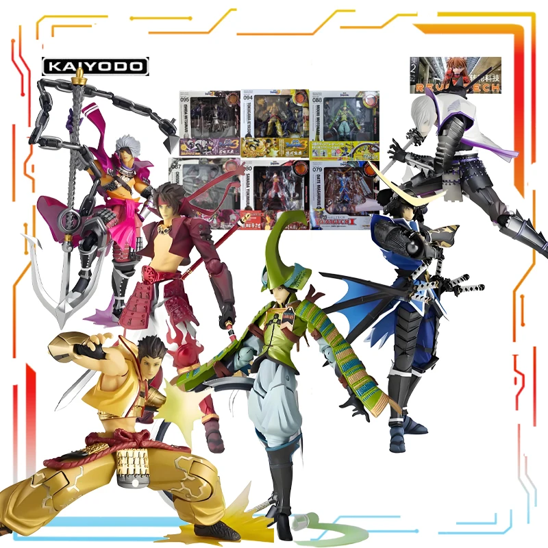 Kaiyodo muñeca móvil terminada Basara Ida Masamune of The Warring States período Anime figura de acción modelo juguete regalos para niño
