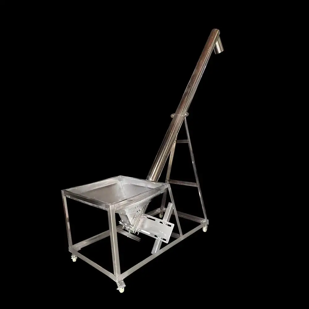 Automatic Screw Conveyor with Hopper - for Granular Materials, Industrial Feeding Equipment, High-Efficiency Particle Conveyor