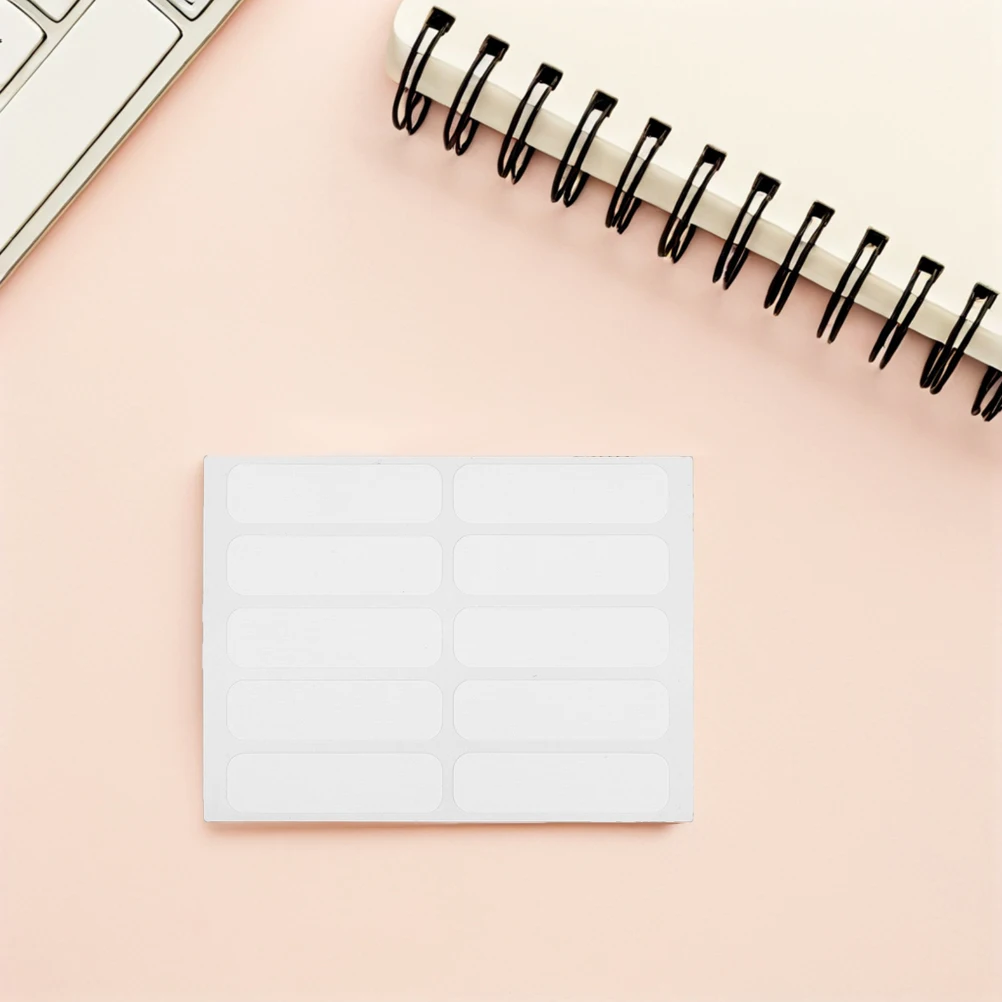 

200 Pcs Cloth Label Sticker Labels Clothing Fabric White Blank Name Tags Stickers