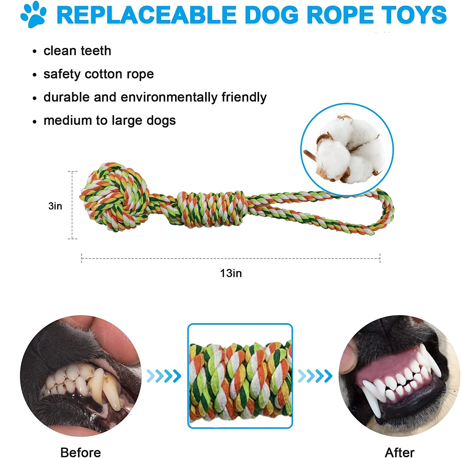 1 Pack Pet Braided Rope Nep Chew Toys Funny Dog Swing Toy Door Pull Abrasion Resistant & Bite Resistant Rope