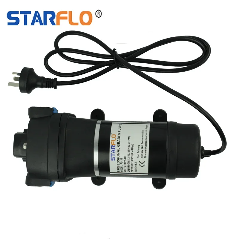 

Мини-диафрагменные водяные насосы STARFLO FL-33 115V AC 12.5LPM 35PSI