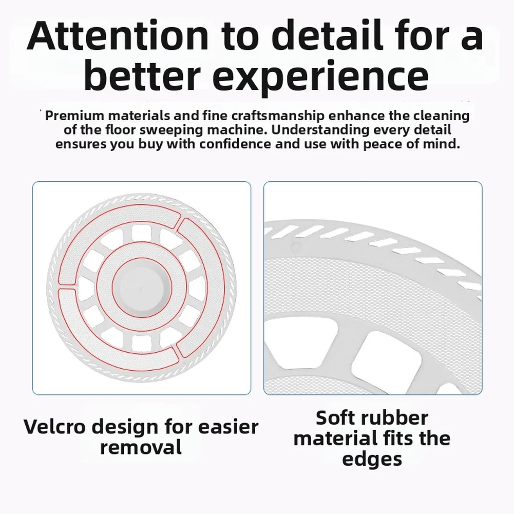 

Robot Vacuum Mop Cloth Holder Bracket Replacement Using Soft Rubber Construction and Microfiber Contact Engineering