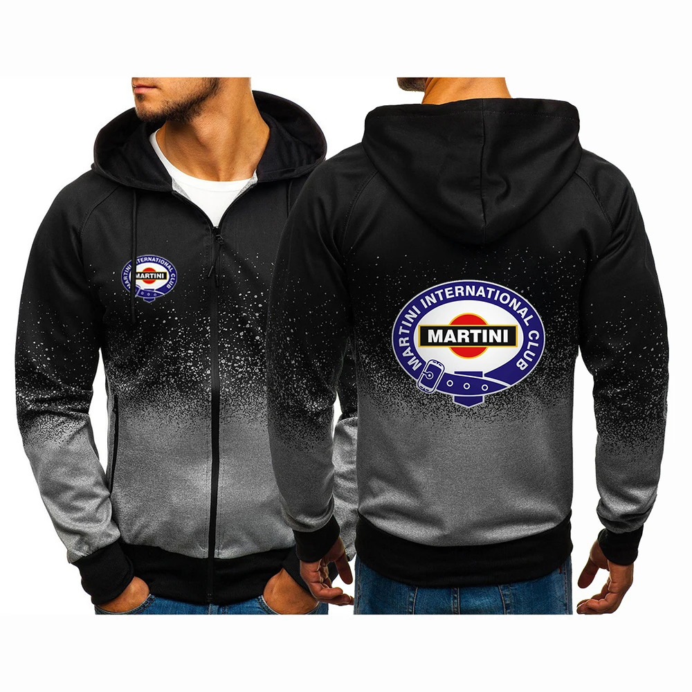 

Martini Racing 2024 Men's Spring And Autumn New Jacket Printing Casual Harajuku Gradient Coat Zipper Hoodies Tops Clothing