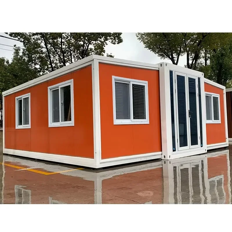 20/40ft Expandable Folding Container Room Double Wing Expansion Container House Prefabricated Mobile Home Tiny House