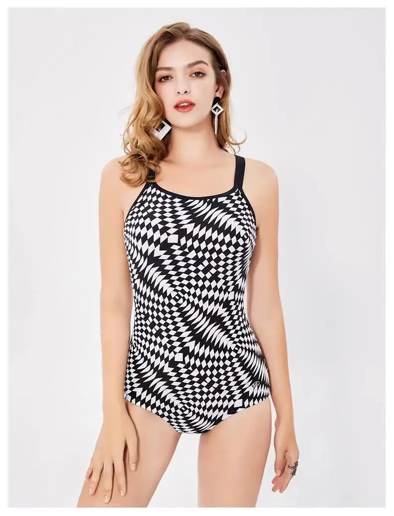 YF-Maillot de bain une pièce pour femme, entraînement sportif professionnel, sexy, slim, natation, compétition, bain