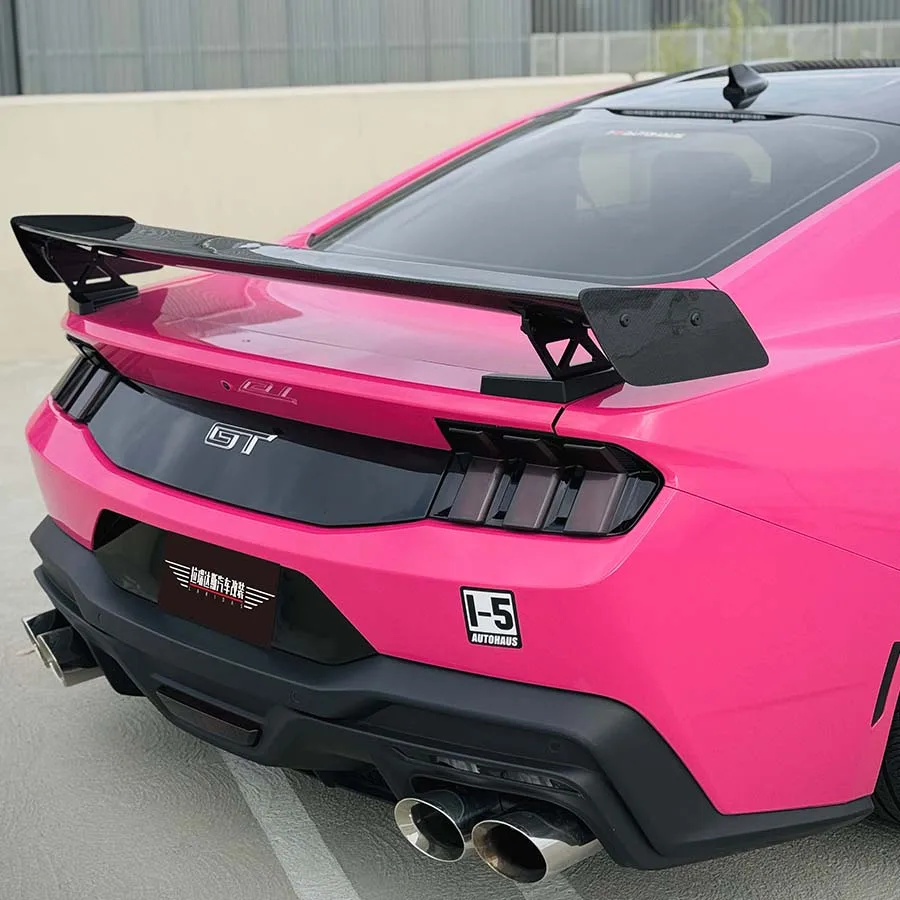 GT500 Style Carbon Fiber Rear Spoiler For Ford Mustang Dark Horse S650 2.3T EcoBoost 2024 Tail Wings Cars Accessories Body Kits