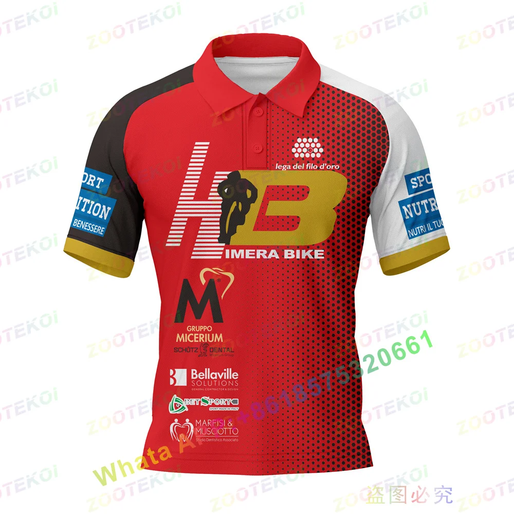 

Polo Shirt Men's 2022 Rosti HB IMERA BIKE Sports F1 RACING Shirt Quick Dry Breathable Polo Shirt Polyester/Spandex Short Sleeve