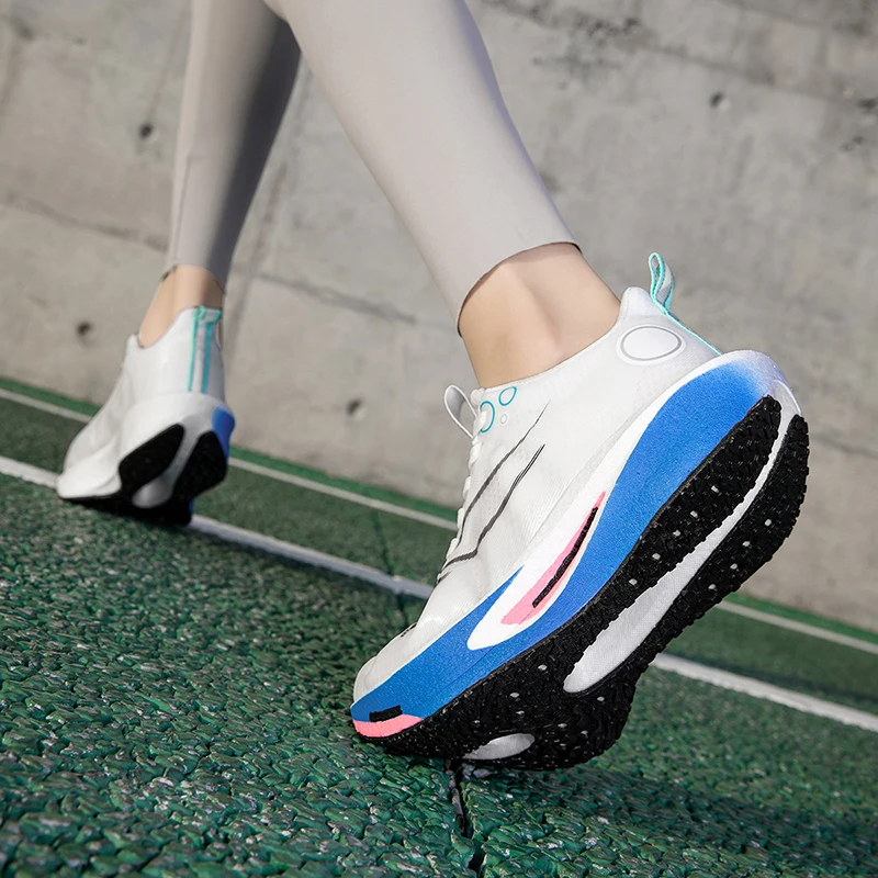 Мужские и женские кроссовки для бега из карбоновой доски, профессиональный марафон, легкая дышащая спортивная обувь с амортизацией отскока