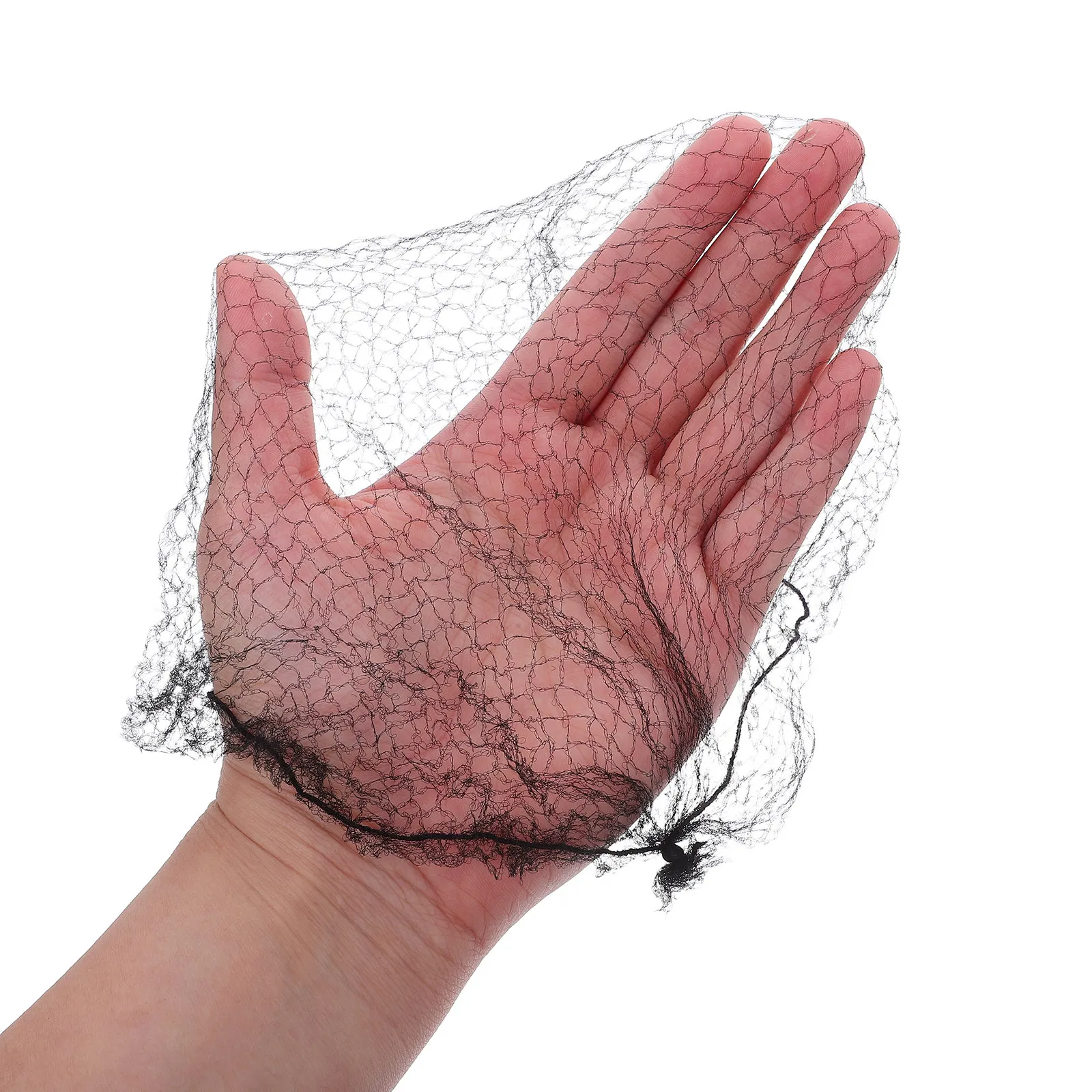 

100Pcs Reusable Invisible Hair Net Black Nylon Mesh Elastic Breathable for Ballet Bun Cover Hold Sleeping Catering