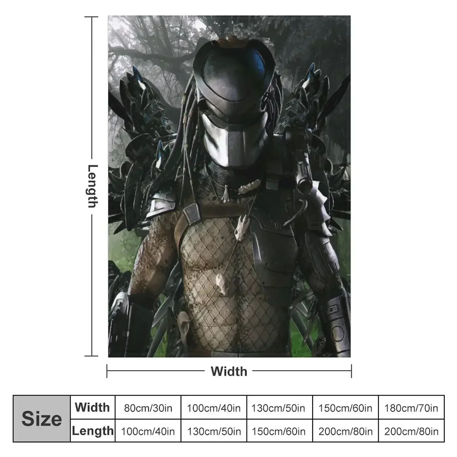 New Jungle Demon Predator Throw Blanket Bed Soft Big anime manga Blankets
