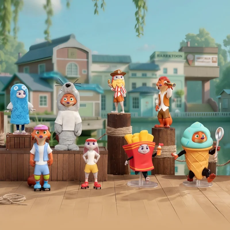 

Новая слепая коробка Zootopia 2, лучшая серия Undercover, фигурки аниме Джуди и Ник, коробка-сюрприз, украшение для рабочего стола, украшение, праздничный подарок