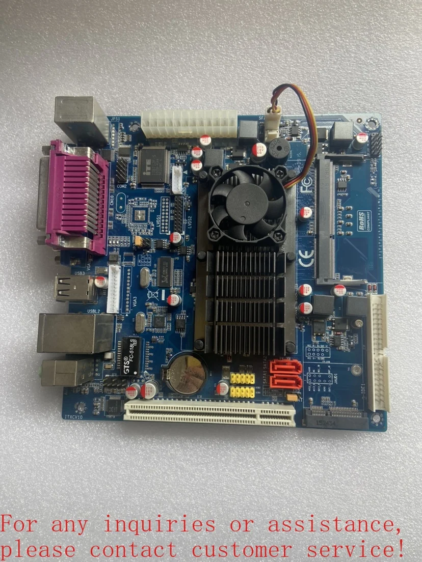 ForITX-D525-1RW integrated CPU desktop computer, all-in-one main board mini-PCIE IDE DDR3 (store no. 0545)