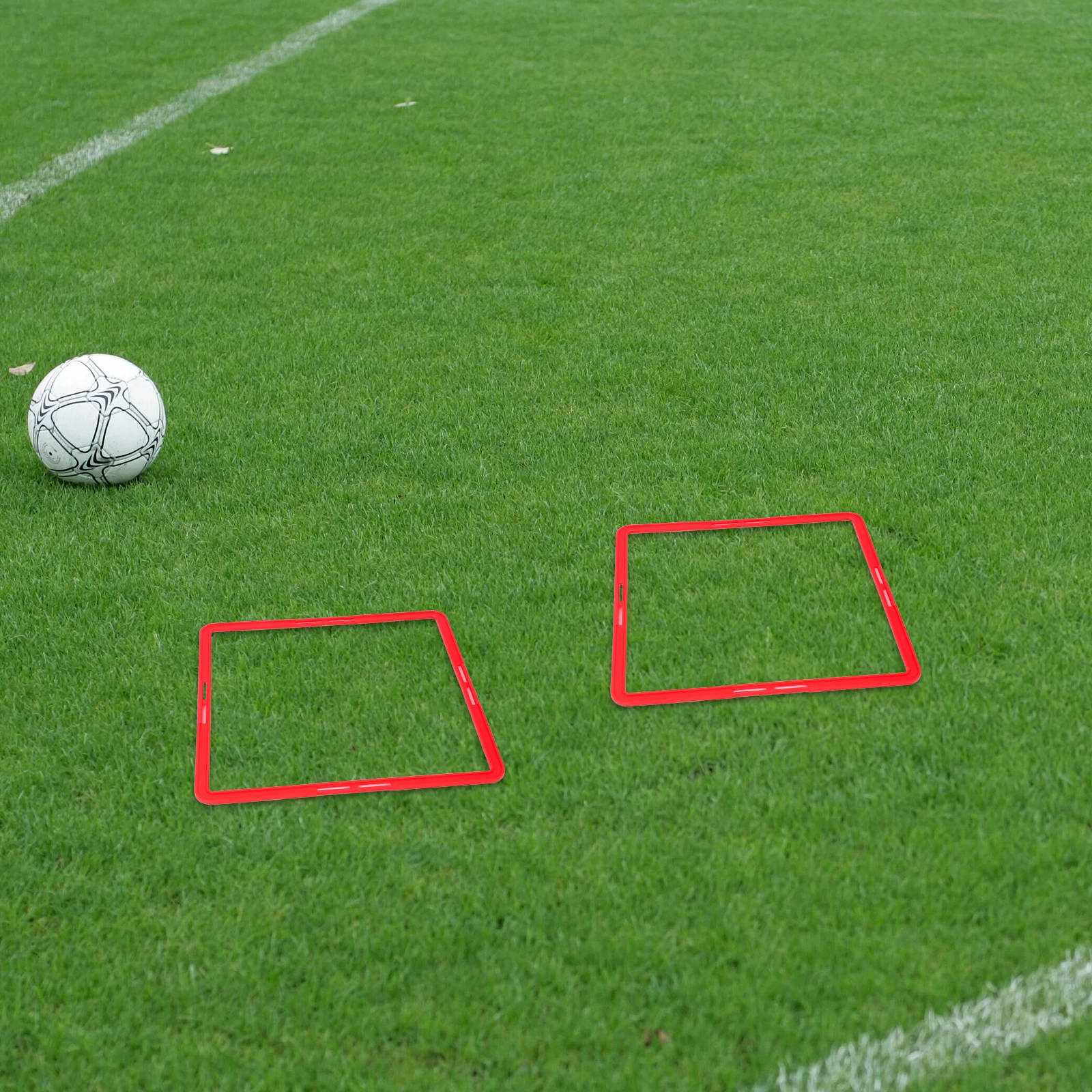 

6pcs Portable Agility Football Training Rings Multi-Function Speeds Train Rings For Soccer Basketball Outdoor Exercise Sports