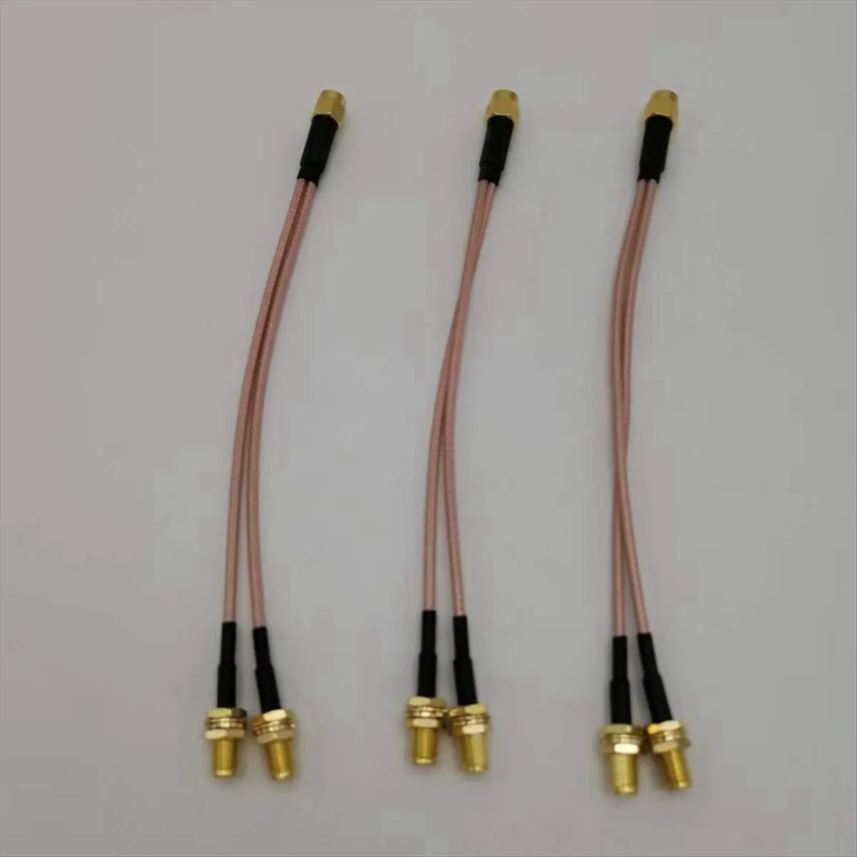 L77A 3-Pack Radio Frequency Coaxial Connection Cable SMA Splitter Cable SMA Male to Dual SMA Female Coaxial Cable