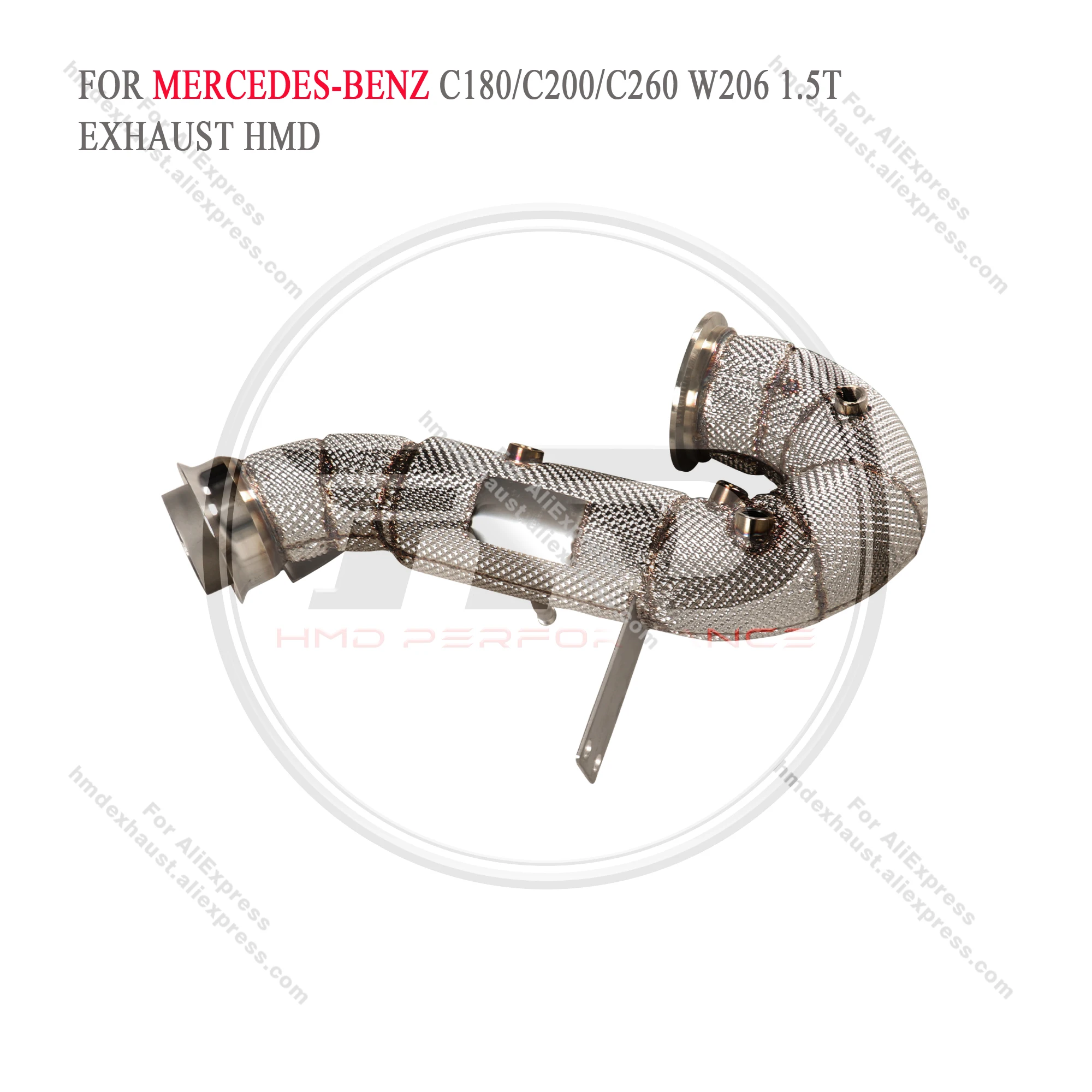 

HMD Exhaust System Stainless Steel Performance Downpipe for Mercedes Benz C-Class W206 1.5T With Heat Shield