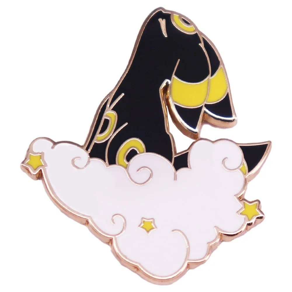 Umbreon Badge Anime Monster Eevee Pins Japanese Game Pendant Brooches for Bag Backpack Clothing Lapel ACG Cosplay Toy Gift Decor