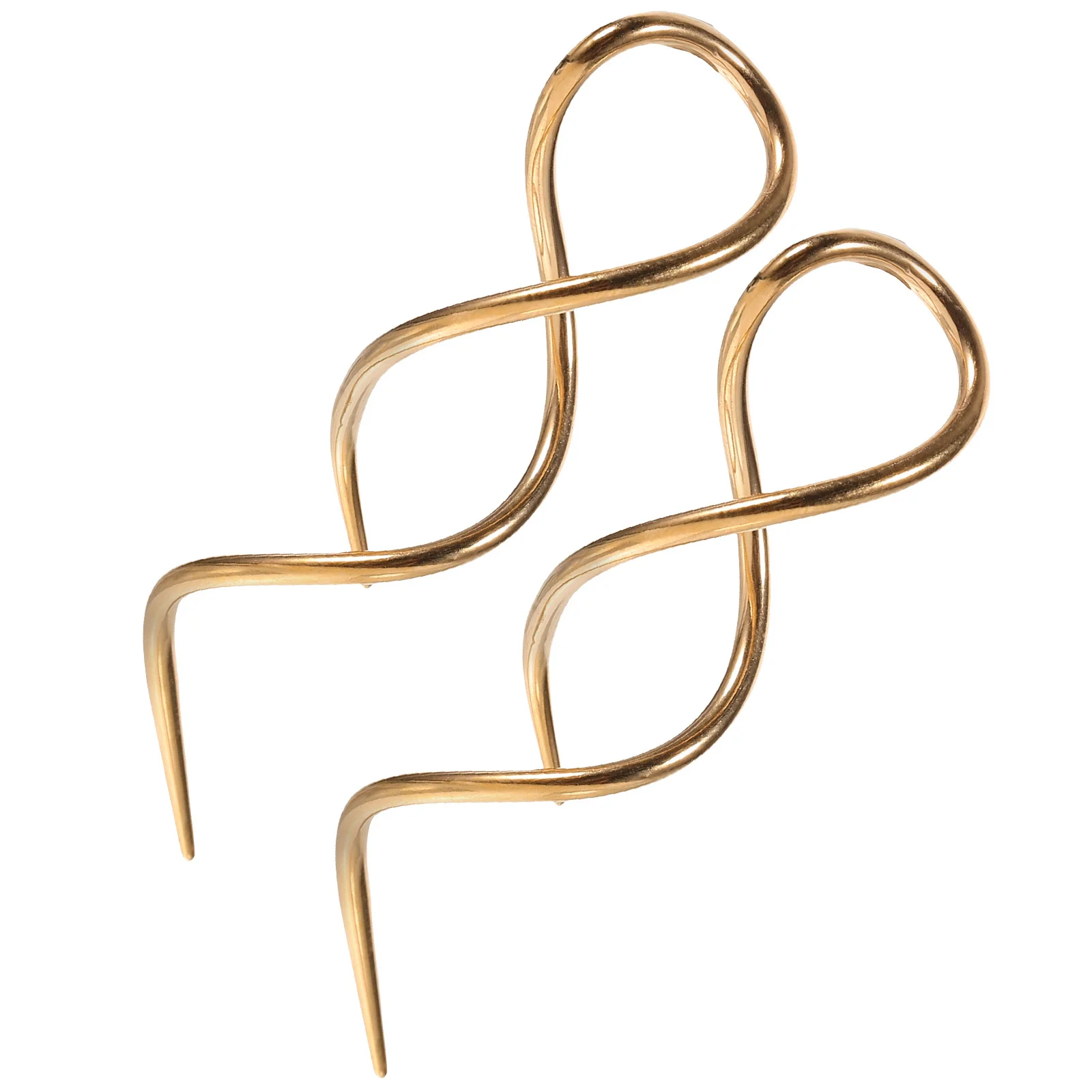 

2pcs Spiral Threader Earrings Stainless Steel Long Dangle Wire Earrings For Women Fashion Minimalist Drop Jewelry Gift