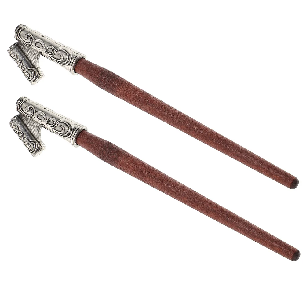 

2 pcs Calligraphy Dip Pen Holder Alloy Wood Nib Holder For Lettering Sketching Mapping Art Supplies Pen Handles