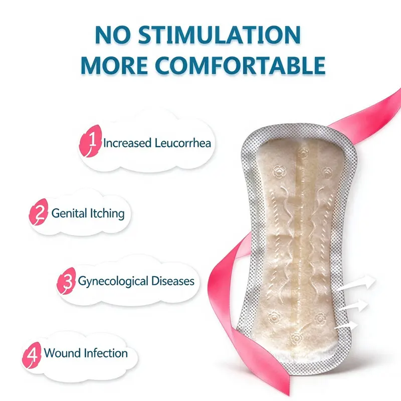 10/20/30/50/100Pcs Chinese herbal Gynecological Pads Vaginal infection relief itching in silver ion Gynecological nursing pads