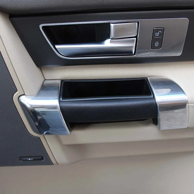 ABS Car Door Handle Storage Box Glove Armrest Box Tray Organizer For Land Rover Discovery 4 LR4 2010-2016 Interior Accessories image 4