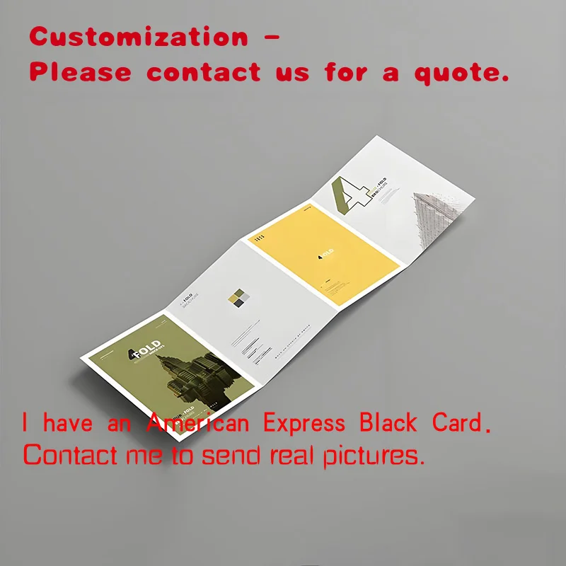 

custom.Premium Materials Design Personality El Folleto Poster 4 Fold Printing Scratch Paper Flyers Recyclable Customized Size