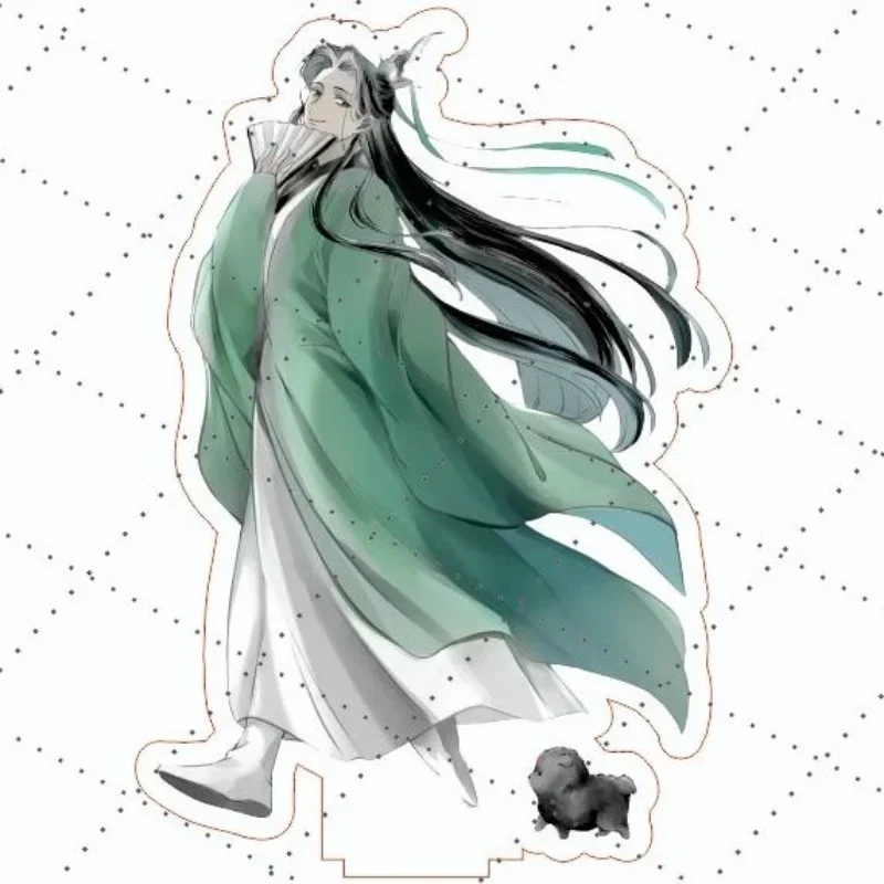 Anime KeyChain Men Scum Villain Self Saving System Key Chain Women Shen Qingqiu Plate Desk Decor Luo Binghe Standing Acrylic