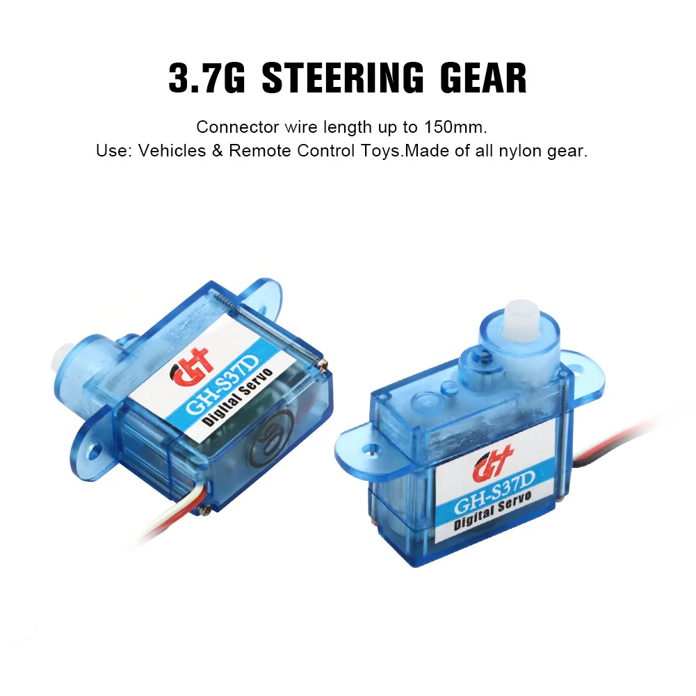 Servo Micro Mini de 3.7g de Alta Velocidade e Torque para Aviões RC, Helicópteros, Barcos e Modelos RC Micro