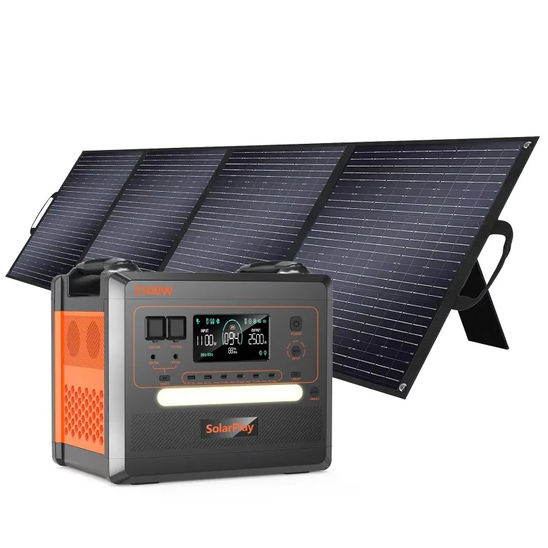 

[Hot Sale] UPS Q2402M Portable Power Station 2500w Solar Generator 2304wh Lifepo4 Battery 1200w Mppt Home Energy Storage System