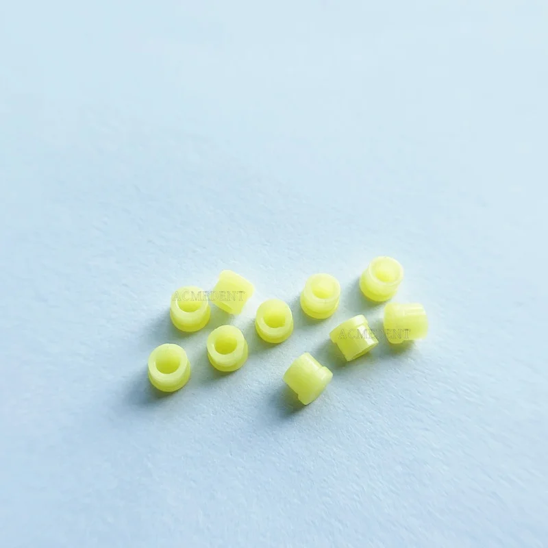 30Pcs Snap-in Friction vks-oc Matrices Dental  Bredent Style Yellow Matrizen Root Cap Attachment 2.2 1.8 30Pieces