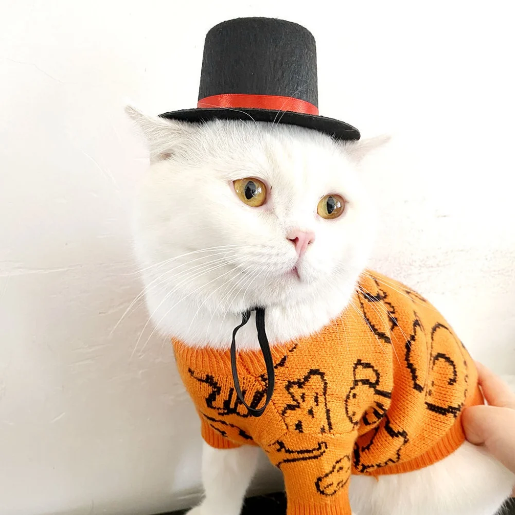 Pet Dog Top Hat for Birthday Wedding Party Cat Headwear Magician Hat Performance Photo Props Cosplay Accessories Pet Costume