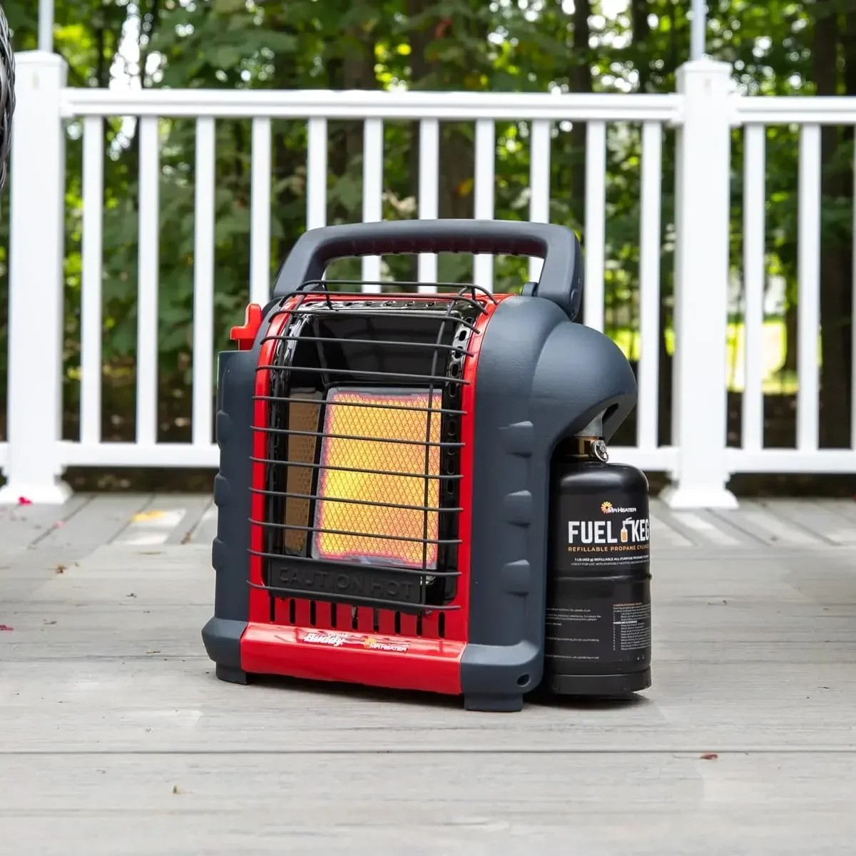 F232000 MH9BX Buddy 4,000-9,000-BTU Indoor-Safe Portable Propane Radiant Heater, Red-Black