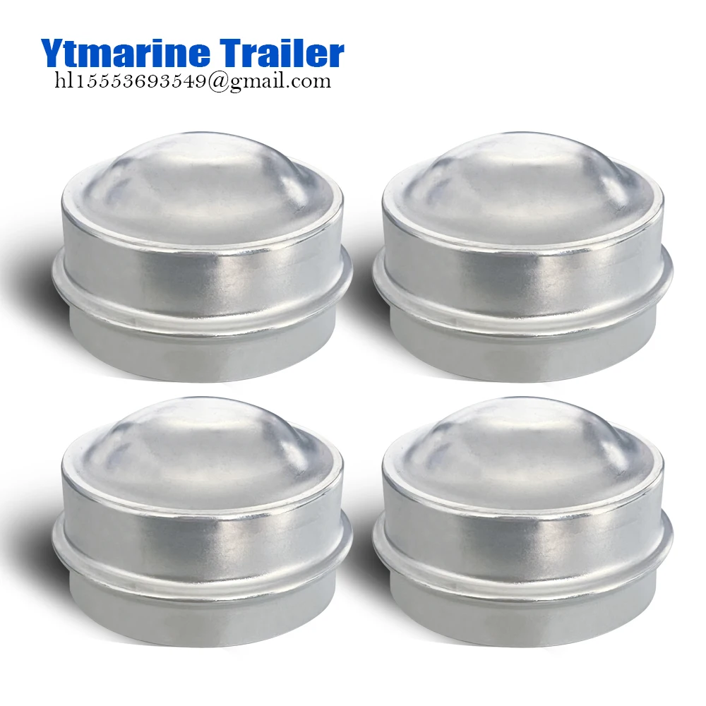 【New Models】4pcs Replacement 50mm Metal Dust Cap Wheel Hub Trailer Bearing Dust Grease Cover,Trailer Accessory