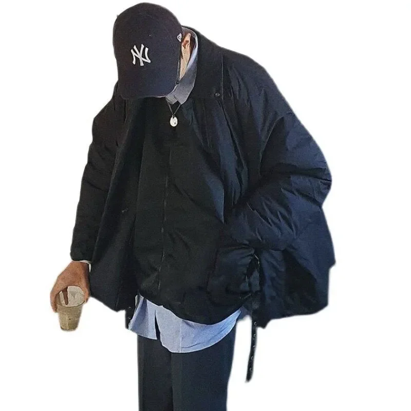 N.HOOLYWOOD شيرلي القطن النمط الياباني معطف سميك فضفاض الشتاء الرجال وصول جديد سميكة الجيش الأخضر سترة سترة الاتجاه #4